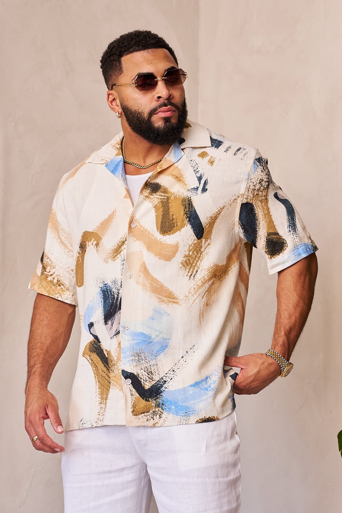 4087 - Riviera Art Button-Ups