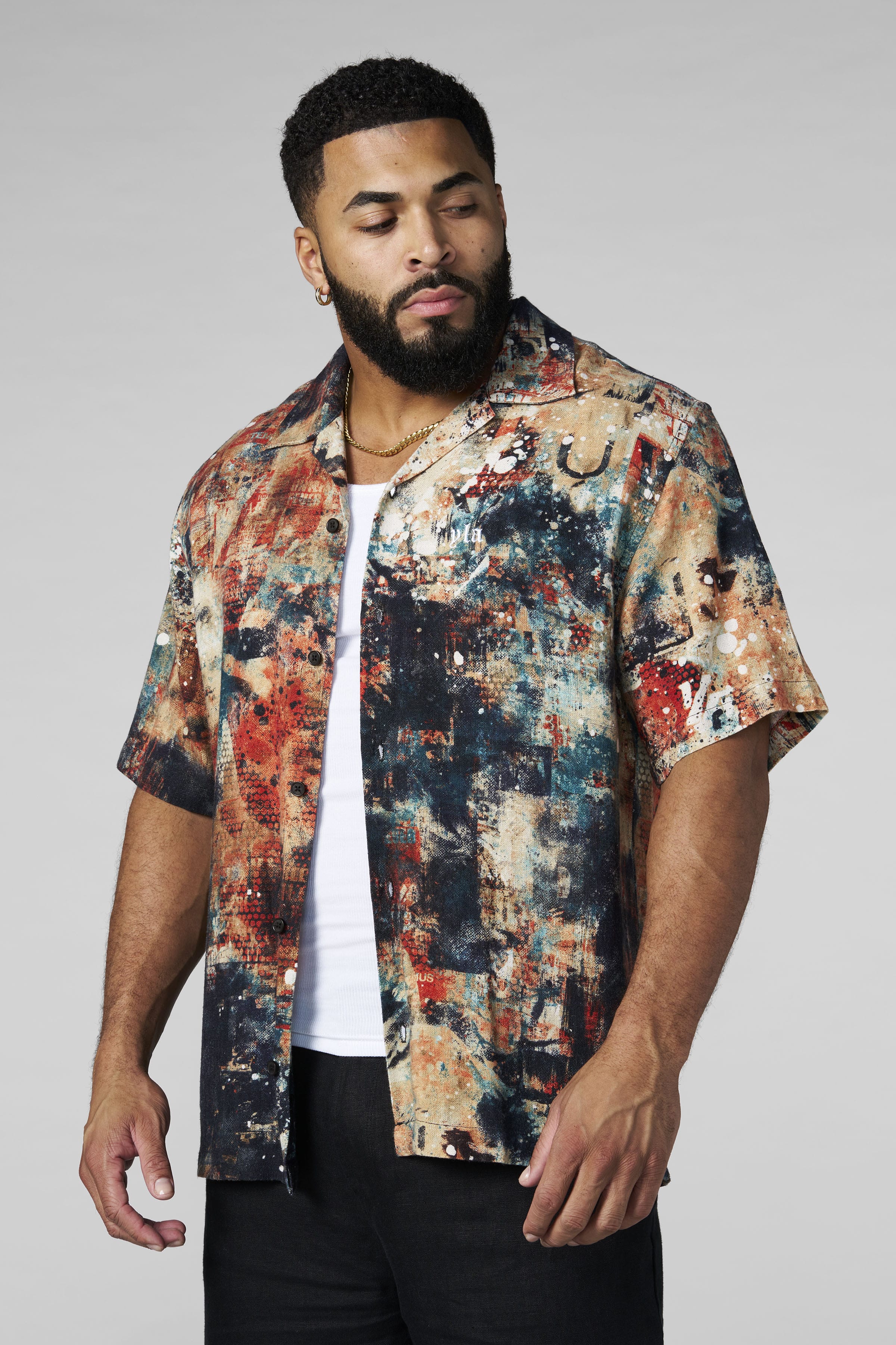 4087 - Riviera Art Button-Ups