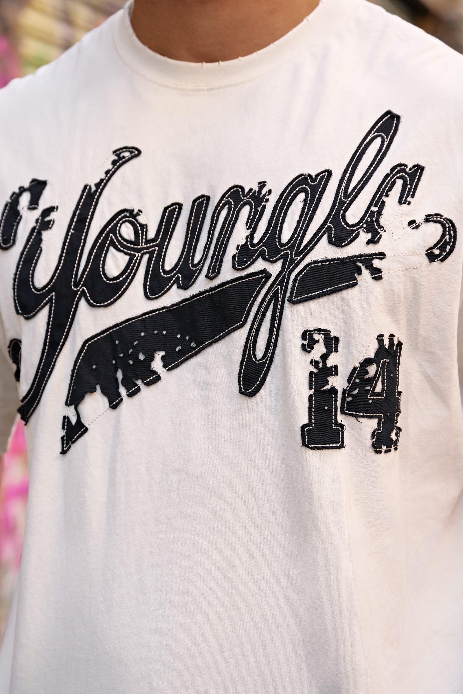 4182 - Distressed Script Tees