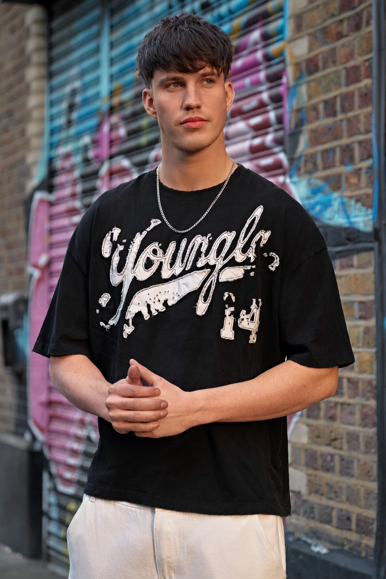 4182 - Distressed Script Tees